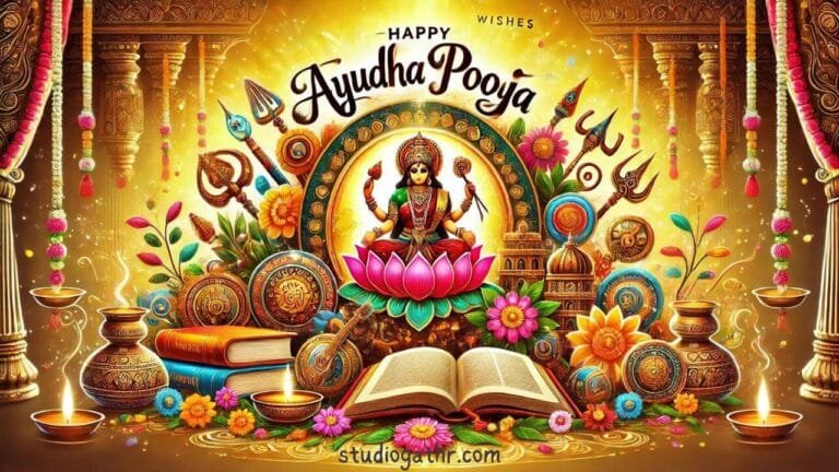 Traditional Ayudha Pooja quotes for family and friends, Spiritual Ayudha Pooja messages for positivity